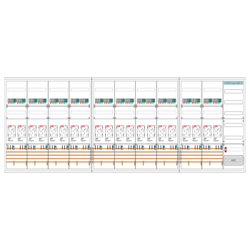 Zählerschrank 20 Zähler, Verteiler, APZ | eHZ | SCHIEGL